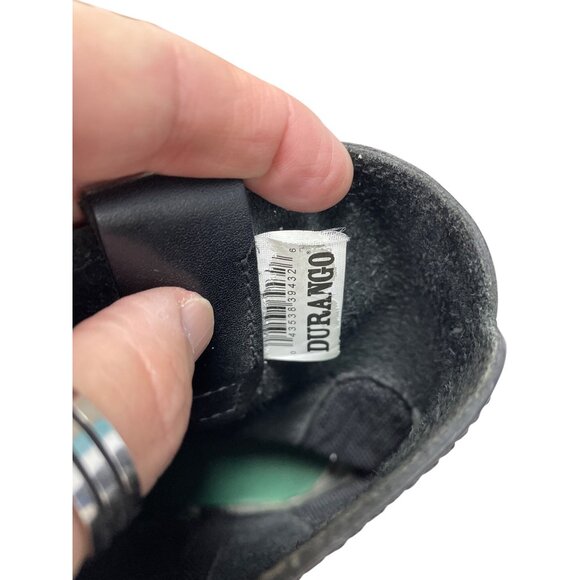 Durango Mens Black leather buckle mid calf western boots Sz 9.5D SKU 9771 - Picture 12 of 16